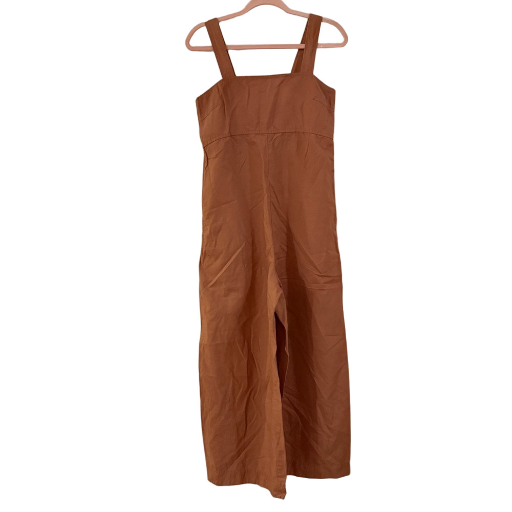 Uniqlo Brown linen Jumpsuit